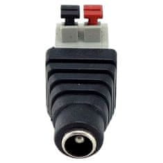 XtendLan Napájacia redukcia plug/svorkovnice - SAMICE 5,5/2,1mm (k zdroju) na rýchlosvorku