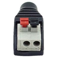 XtendLan Napájacia redukcia plug/svorkovnice - SAMICE 5,5/2,1mm (k zdroju) na rýchlosvorku