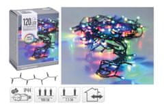 Osvetlenie vianočné 9m 120LED farebné, ZO IP44