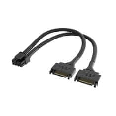 Akasa - Dual SATA na 8-pin CPU Power Adapter Cable