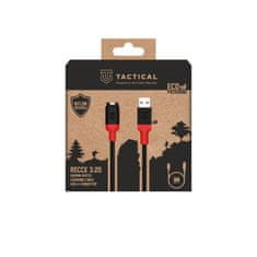 Tactical Recce 3:20 kábel pre Garmin USB-A Black/Red