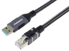 PremiumCord Ethernetový kábel USB3.2 -&gt; LAN RJ45 10/100/1000 MBIT 1m