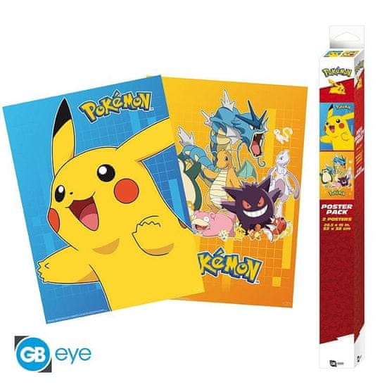 GB eye Pokémon Set Plagátov Colourful Characters 2 ks