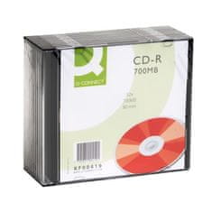 CD-R Q-Connect - v obale Slim, 700 MB, 10 ks