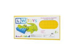 LW Toys Podložka na stavanie - JUNIOR 16x32 bodov žltá