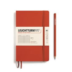 Leuchtturm1917 Zápisník Fox Red Softcover B6+ linajkový