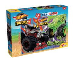 HOT WHEELS Puzzle MAXIFLOOR 70x50 cm 24 dielikov