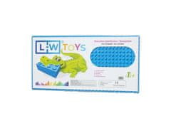 LW Toys Podložka na stavanie - JUNIOR 16x32 bodov modrá