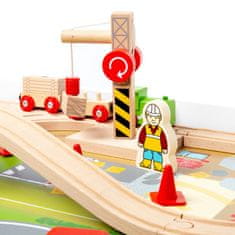 Bigjigs Rail Drevená vláčikodráha a stôl