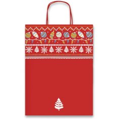 Darčeková papierová taška Decori di Natale rôzne rozmery 260 x 120 x 345 mm