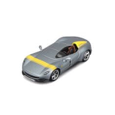 Bburago 1:43 Ferrari Signature Series - Ferrari Monza SP1 - Silver/ Yellow