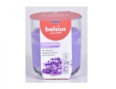 Sviečka v skle TRUE SCENTS LEVANDUĽA vonná d9x10cm