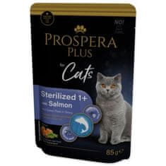 Kapsička Prospera Plus Sterelized 1+, Salmon, Peas 85g