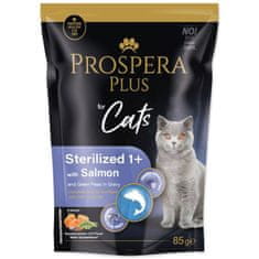 Kapsička Prospera Plus Sterelized 1+, Salmon, Peas 85g