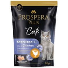 Kapsička Prospera Plus Sterilized 1+, Chicken, Carrot 85g