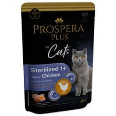 Kapsička Prospera Plus Sterilized 1+, Chicken, Carrot 85g