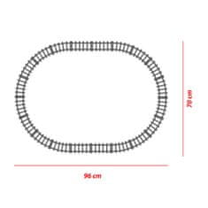 Kompatibilná stavebnica BLOXO rýchlovlak na batérie s koľajami 615 ks