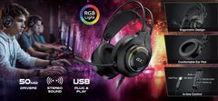 Genius GX GAMING headset - HS-GX580U/ USB/ RGB LED/ ovládanie hlasitosti