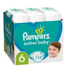 Pampers Active Baby plienky 6 (112 ks), 13-18 kg