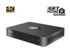 iGET HGNVK88504 - Kamerový UltraHD 4K PoE set, 8CH NVR + 4x IP 4K kamera, zvuk, SMART W/M/Andr/iOS