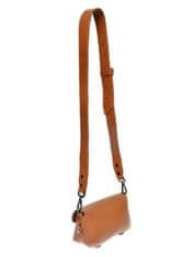 Dámska kožená crossbody kabelka AL1874 Cognac