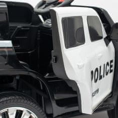 Detské elektrické autíčko Baby Mix Police 4x4 čierne