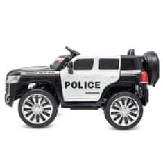 Detské elektrické autíčko Baby Mix Police 4x4 čierne