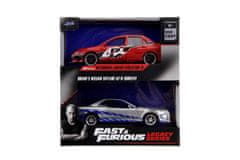 Rýchlo a zbesilo Twin Pack 2006 Mitsubishi Lancer Evo IX + Brianov 2002 Nissan Skyline GTR R34, 1:32 Wave 4/2