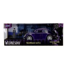 Jada Toys Wednesday auto 1972 VW Beetle 1:24 a figúrka Wednesday