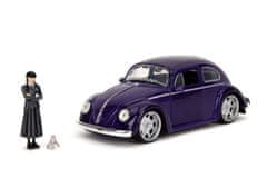 Jada Toys Wednesday auto 1972 VW Beetle 1:24 a figúrka Wednesday