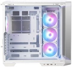 MSI skriňa MAG PANO 100R PZ White/ bez zdroja/ ľavé a predné sklo/ 4x 120 mm A-RGB fan/ 1x USB-C/ 1x USB3.2/ biela