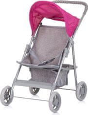 CHIPOLINO Športový kočík pre bábiky Alice Grey,Pink linen