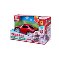 BB Junior RC - Ferrari 458 Italia so svetlami a zvukmi, diaľkový ovládač volant, červená, 27MHz