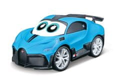 BB Junior RC - Bugatti Divo so svetlami a zvukmi, diaľkový ovládač volant, modrá, 2,4 Ghz