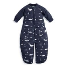 ERGOPOUCH Vak a overal na spanie 2v1 organická bavlna Suit Whale 3-12 m, 6-12 kg, 2,5 tog