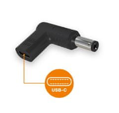 Aligator USB-C napájacia redukcia 5,5 x 2,1 mm pre notebooky Acer/Compaq/HP/Fujitsu/Toshiba