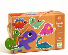 DJECO Puzzle Duo Dinosaury 10x2 dieliky