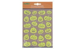 Nálepky svietiace v tme 25x14,4 cm Tekvica HALLOWEEN