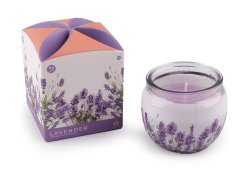 Vonná sviečka v skle 90 g - (Lavender) levanduľová (12 ks)