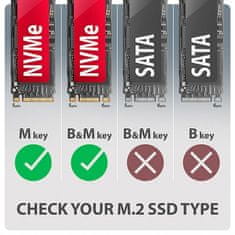 AXAGON EEM2-20G, USB-C 20Gbps - M.2 NVMe SSD kovový ARMORED box