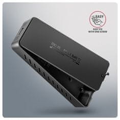 AXAGON EEM2-20G, USB-C 20Gbps - M.2 NVMe SSD kovový ARMORED box