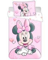 Jerry Fabrics Disney Minnie Powder pink súprava detských obliečok 100×135 cm, 40×60 cm