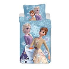 Jerry Fabrics Disney Frozen White Snowflake children's bedding 100×135 cm, 40×60 cm