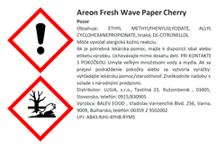 Areon Osviežovač vzduchu Fresh Wave Paper - vôňa Cherry