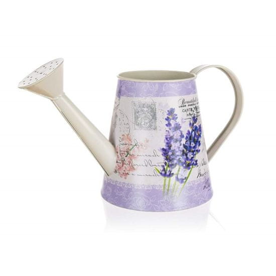 HOME DECOR Kanvička plechová LAVENDER 28,5 x 13 x 13,5 cm