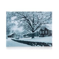 HOME DECOR Obraz WINTER DAY LED 40 x 30 x 2 cm