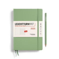 Leuchtturm1917 Weekly Planner & Notebook Medium (A5) 2025 Sage