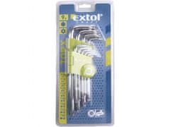 Extol Craft L-kľúče TORX, sada 9ks, T 10-50