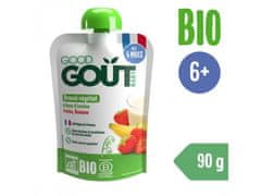 GOOD GOUT BIO Ovsený dezert s jahodou a banánom 90 g