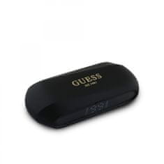 Guess Bezdrôtové slúchadlá Elongated Metallic TWS Black